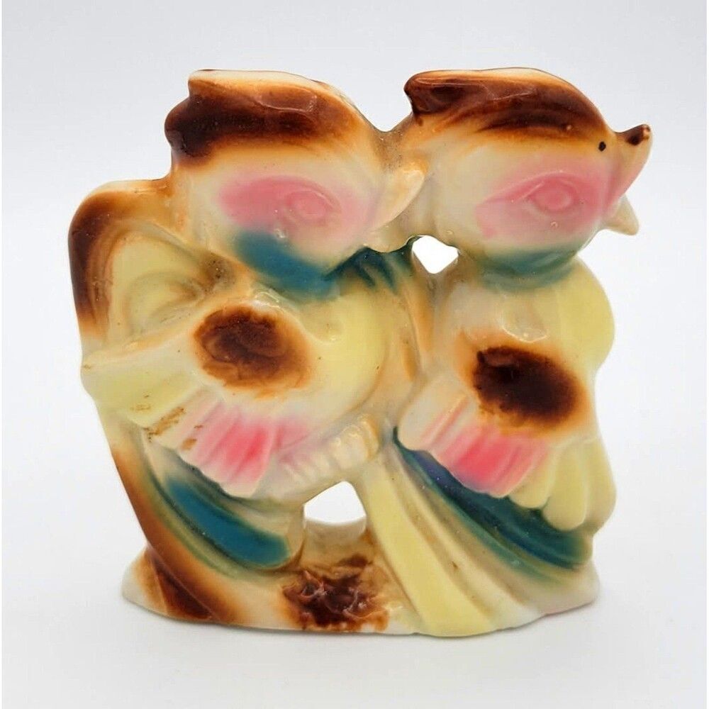 Vintage Spring Birds Ceramic Figurine - Made in Japan